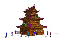 みんなでダンボール天守閣建築プロジェクト「儚きものの造り手たち」完成予想図