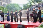 鈴木勝吾・平野良らモリミュキャストが「Hibiya Festival」で歌唱披露、バースデーサプライズも