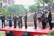 鈴木勝吾・平野良らモリミュキャストが「Hibiya Festival」で歌唱披露、バースデーサプライズも