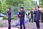 「Hibiya Festival 2025」で行われた「ミュージカル『憂国のモリアーティ』大英帝国の醜聞 Reprise」公演直前スペシャルイベントの様子。
