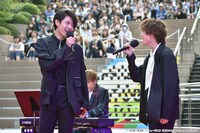 「Hibiya Festival 2025」で行われた「ミュージカル『憂国のモリアーティ』大英帝国の醜聞 Reprise」公演直前スペシャルイベントの様子。