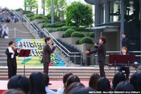 「Hibiya Festival 2025」で行われた「ミュージカル『憂国のモリアーティ』大英帝国の醜聞 Reprise」公演直前スペシャルイベントの様子。