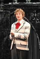 ミュージカル「ダンス オブ ヴァンパイア」初日記念会見より、太田基裕。