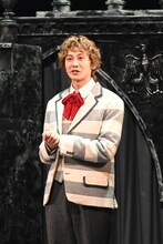 ミュージカル「ダンス オブ ヴァンパイア」初日記念会見より、太田基裕。