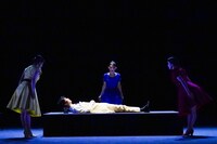 朗読公演 三島由紀夫生誕100年記念「近代能楽集」よりⅠ「邯鄲」「葵上」より。（撮影：友澤綾乃）