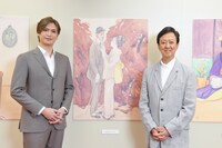 左から小波津亜廉、坂東玉三郎。