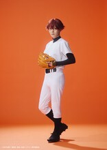 櫻井圭登扮する千早瞬平の練習着姿。