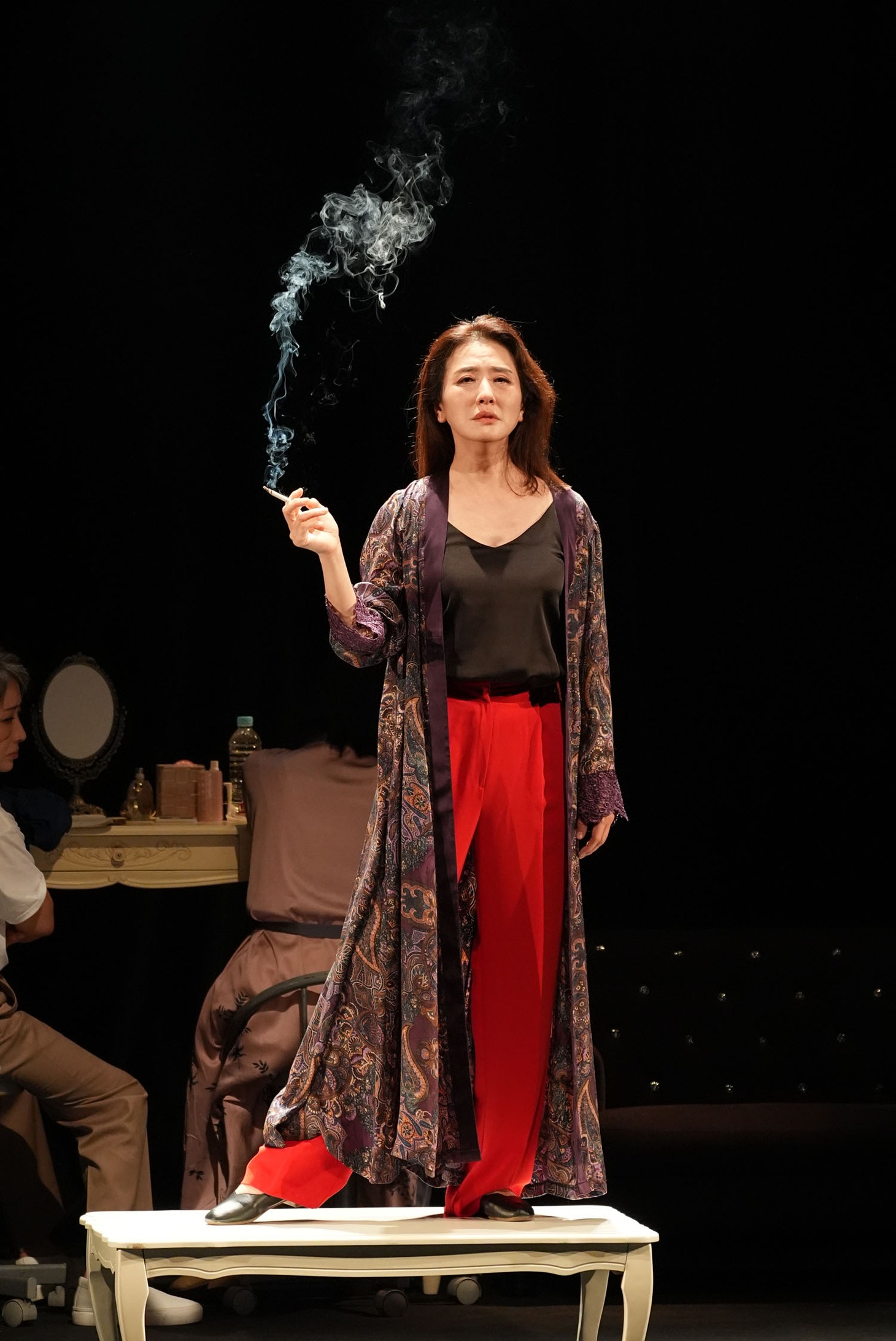 「『楽屋』～流れ去るものはやがてなつかしき～」韓国人キャスト来日版より。