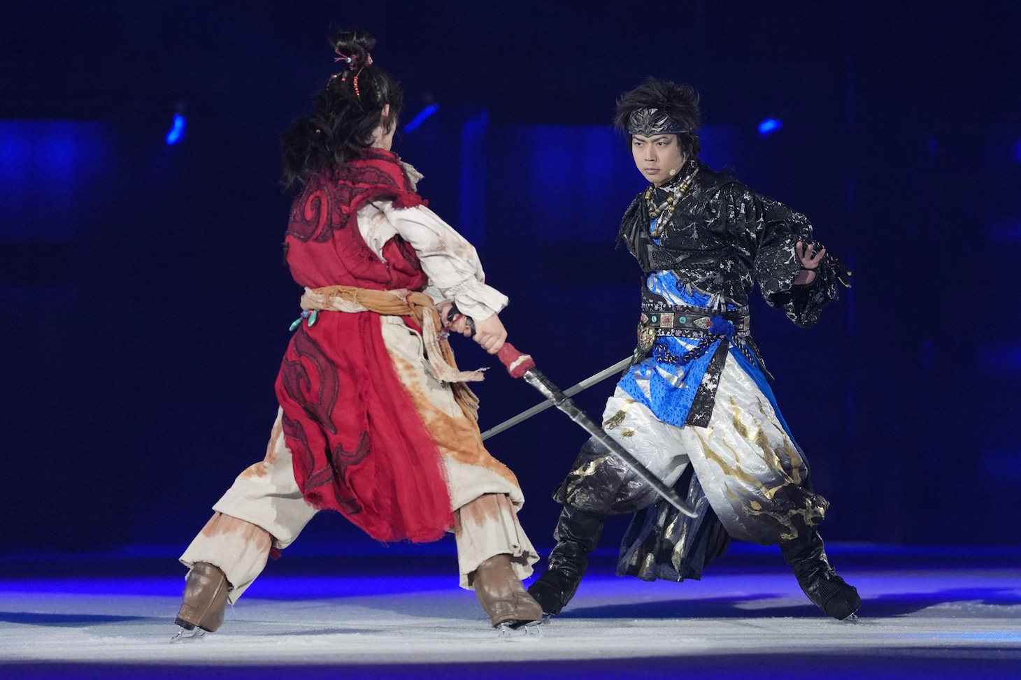 「氷艶 hyoen 2025 -鏡紋の夜叉-」より。©︎氷艶hyoen2025
