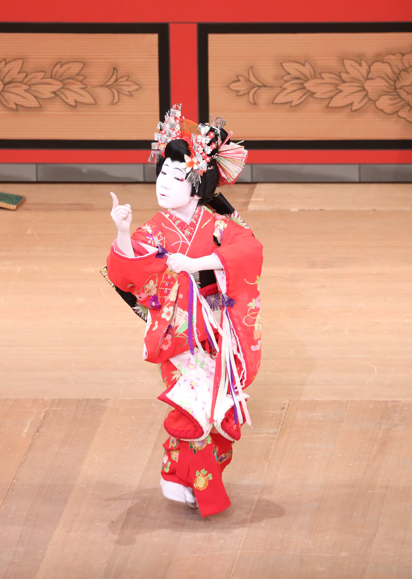 「羽根の禿」より、尾上菊之助。