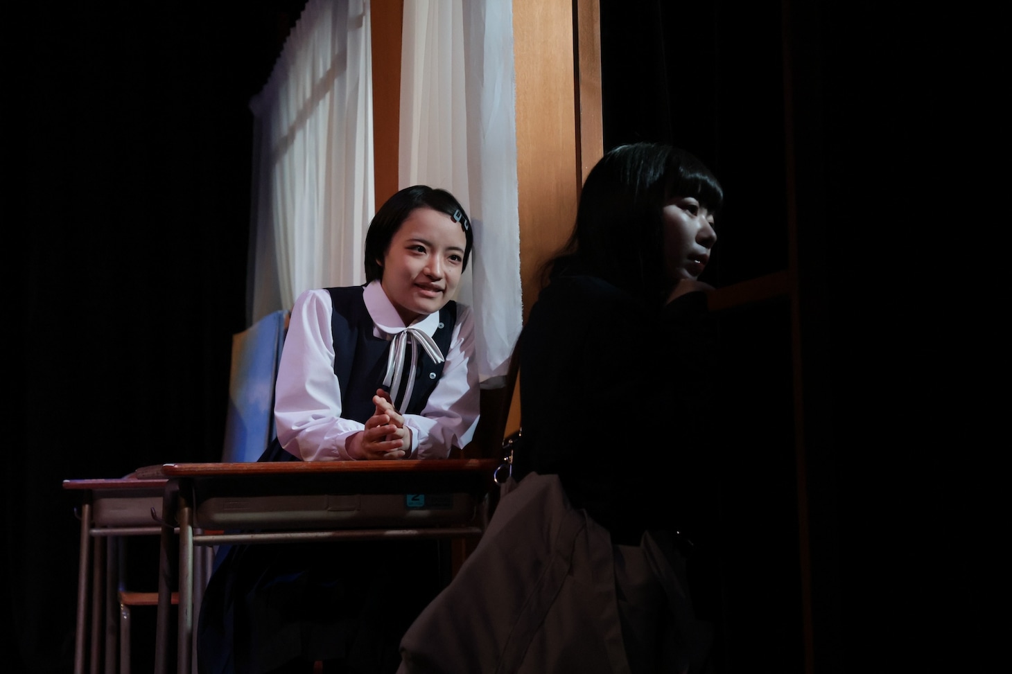 ロロいつ高シリーズ「校舎、ナイトクルージング」より。（撮影：岩本美佳）