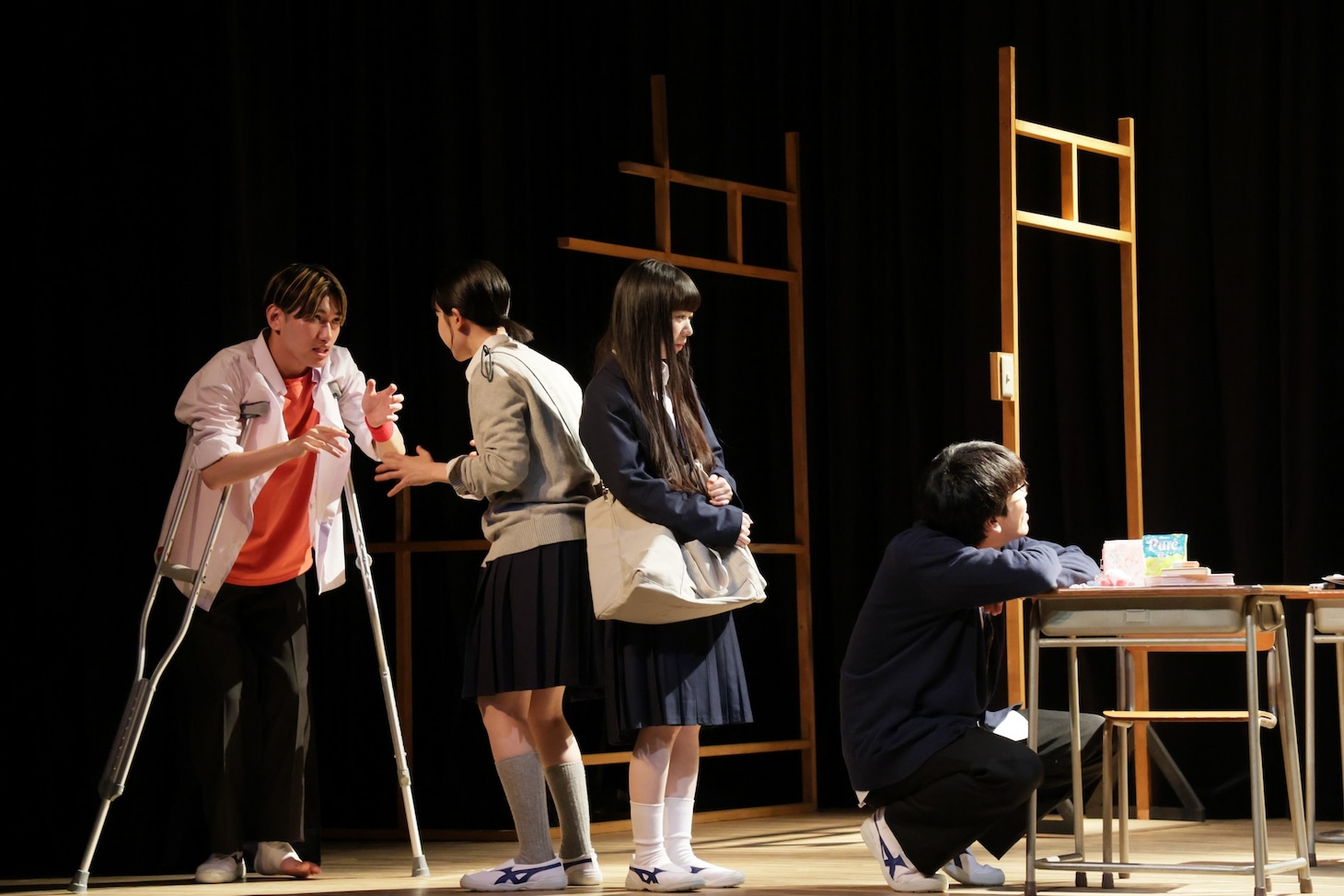 ロロいつ高シリーズ「校舎、ナイトクルージング」より。（撮影：岩本美佳）