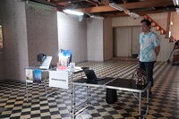 兵庫県神戸市を拠点にした映像制作会社ミナトスタジオのブース。