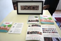 森山未來も関わっているArtist in Residence KOBE（AiRK）の活動を紹介するブースも。