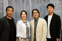 「記憶の危うさについて」第2部「クラーラ」出演者。左から吉岡扶敏、金井由妃、横島亘、小守航平。