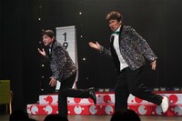 漫才ミュージカル「なにわシーサー’s」公開舞台稽古より。