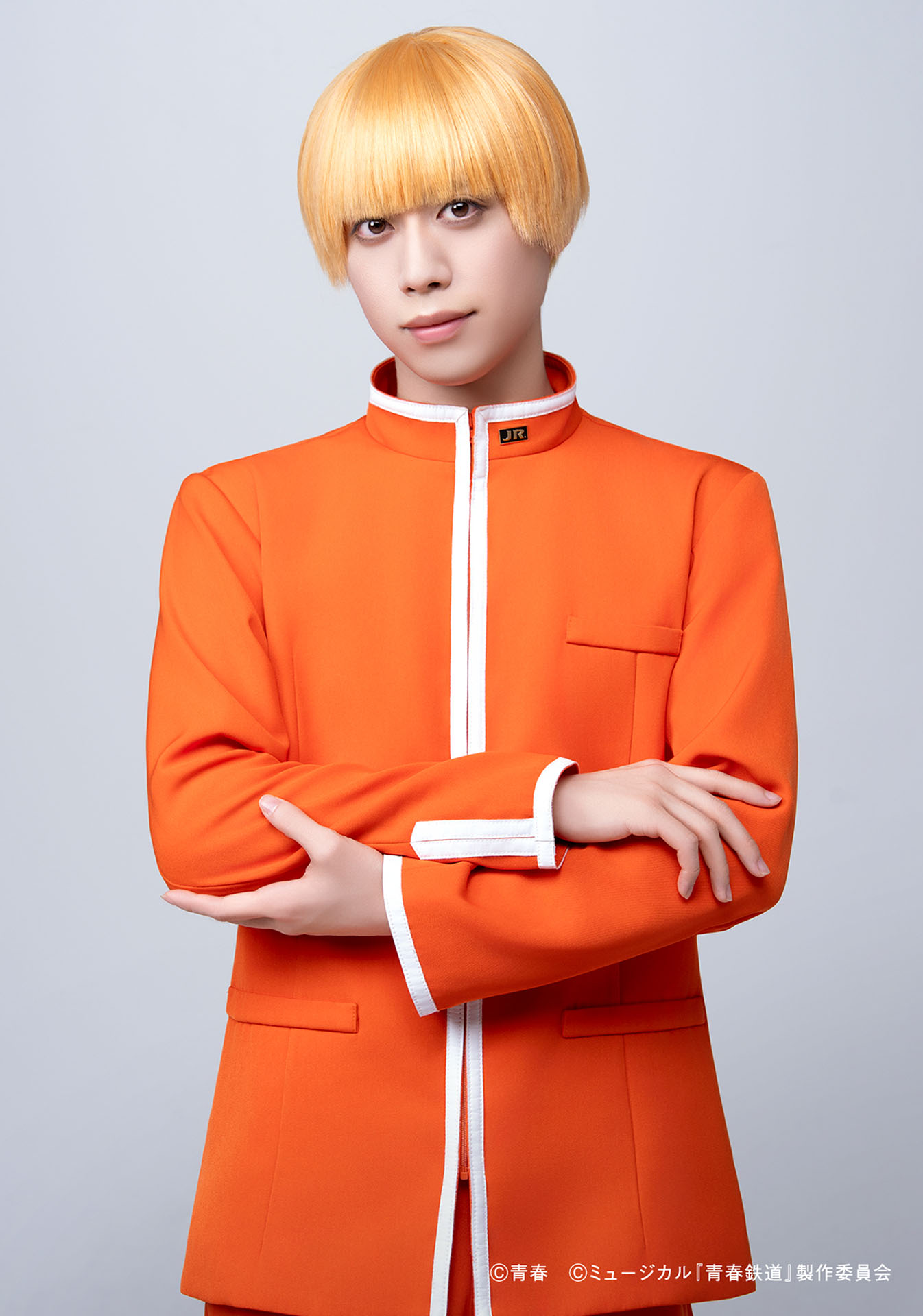 皆木一舞扮する中央線（中央本線）のキャラクタービジュアル。