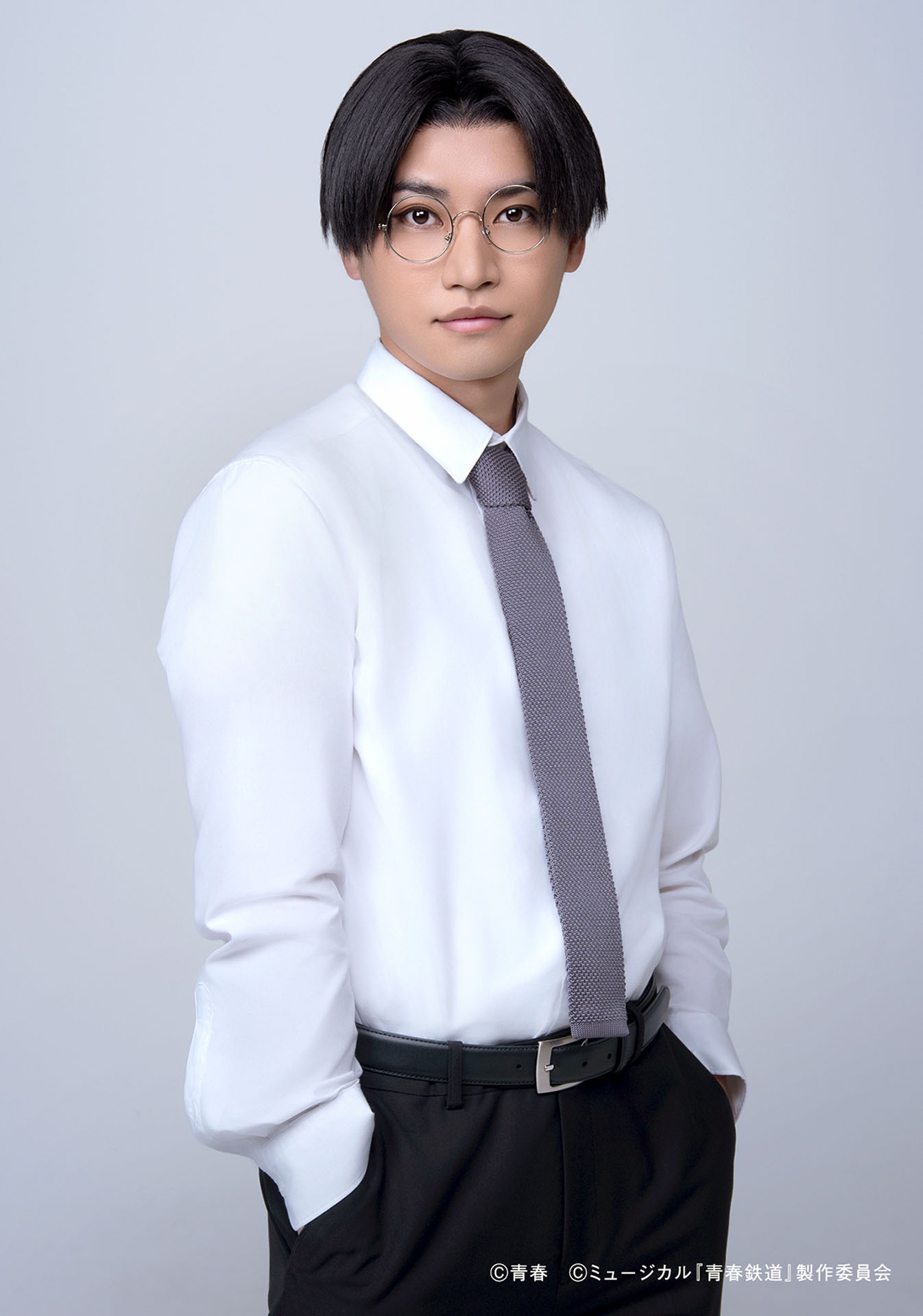 登野城佑真扮する日比谷線のキャラクタービジュアル。