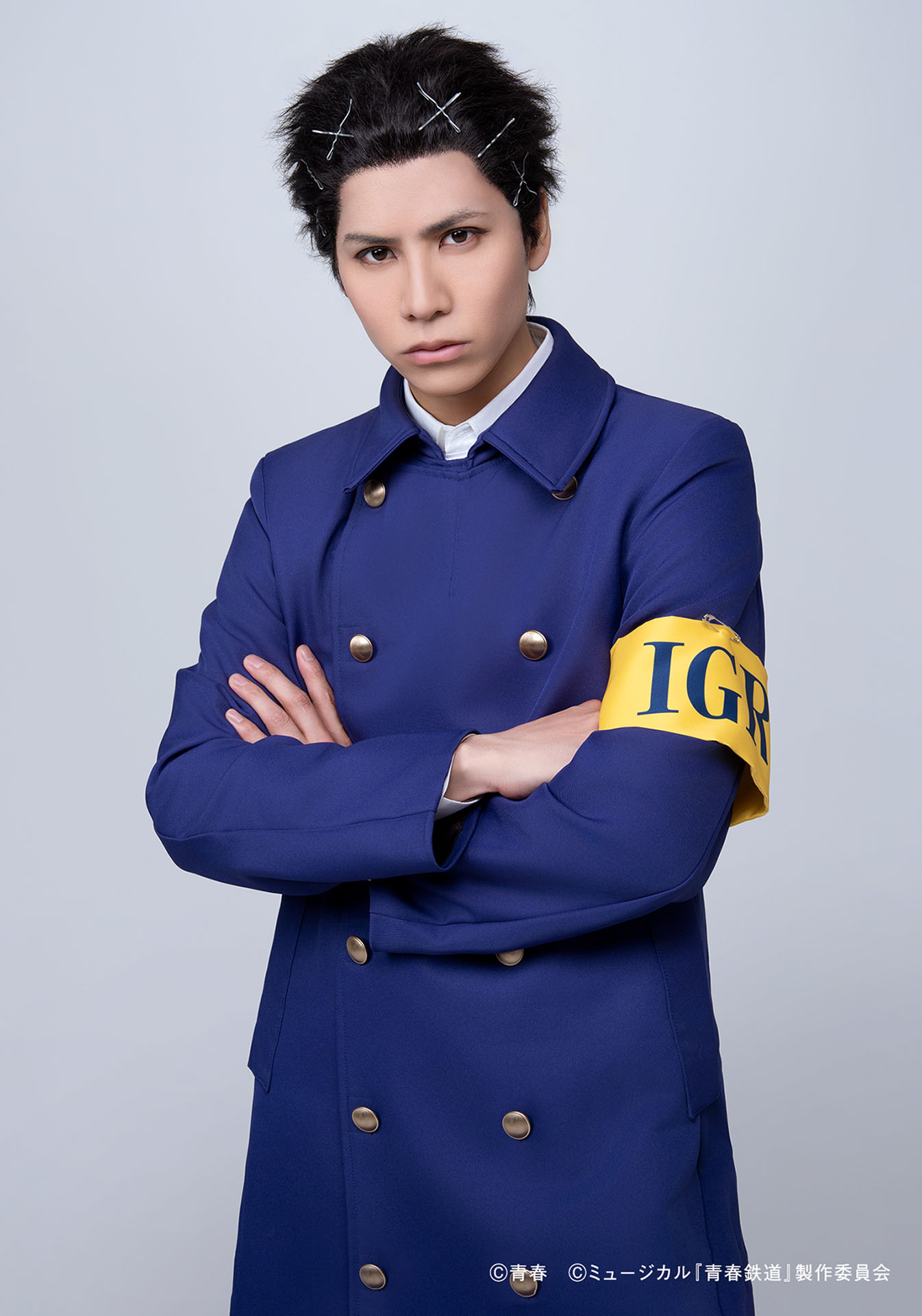 二葉要扮するIGRいわて銀河鉄道のキャラクタービジュアル。
