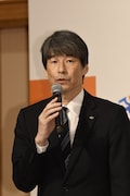 松竹の山根成之取締役副社長。