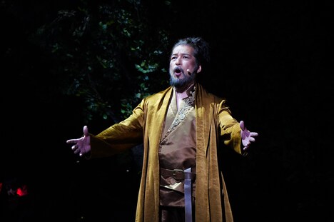 「ミュージカル『ナイツ・テイル -騎士物語-』ARENA LIVE」より、宮川浩演じるシーシアス。