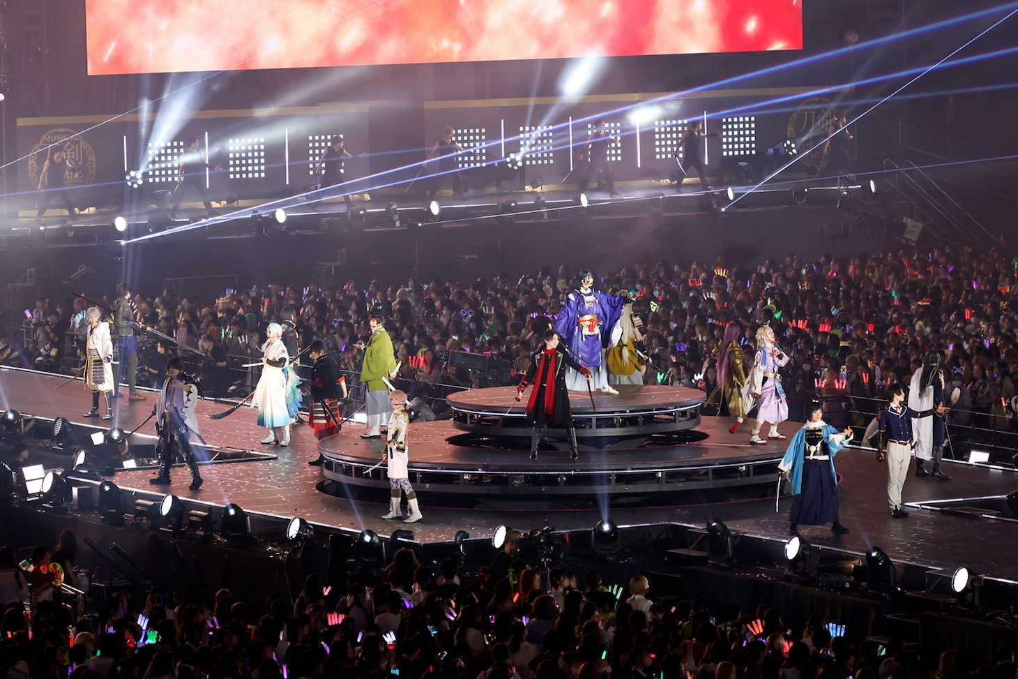 刀剣男士らが東京ドームで47曲を披露！刀ミュ十周年祝賀祭、ステージ写真公開