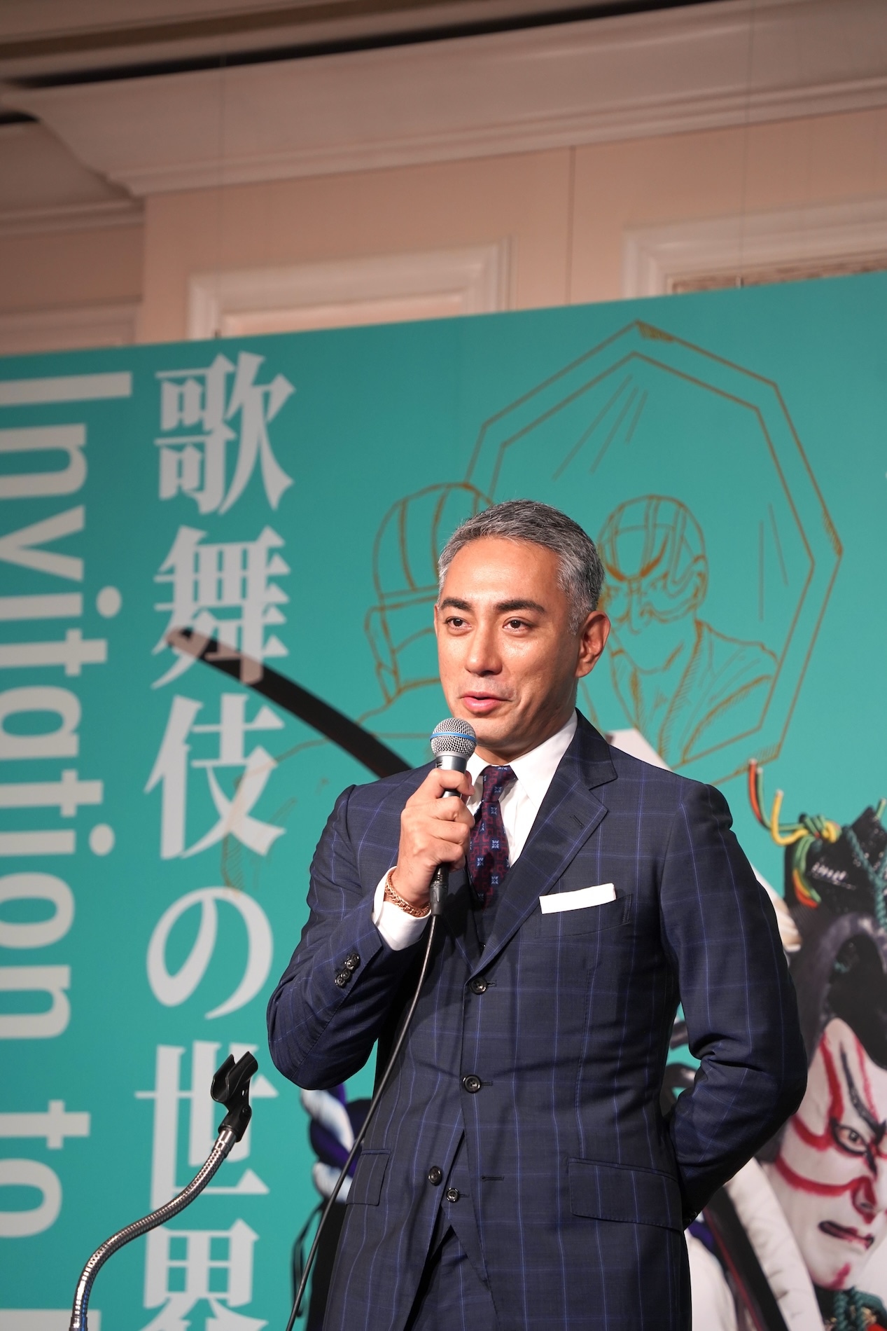 松竹創業百三十周年「市川團十郎特別公演」取材会より。