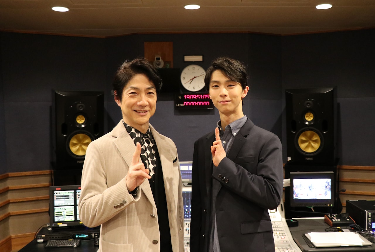 左から野村萬斎、羽生結弦。（写真提供：NHK）