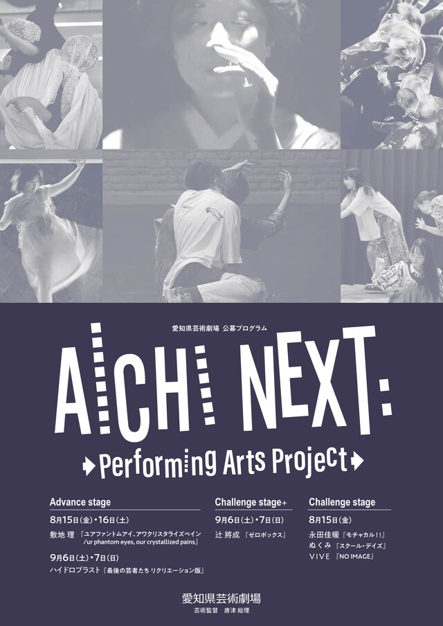 「AICHI NEXT:Performing Arts Project」チラシ表