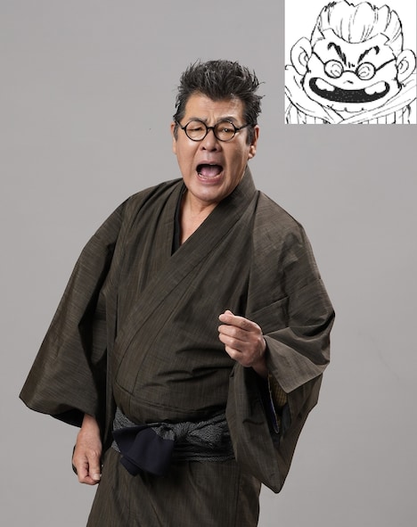 松竹創業130周年記念「じゃりン子チエ」赤井英和扮する花井拳骨。