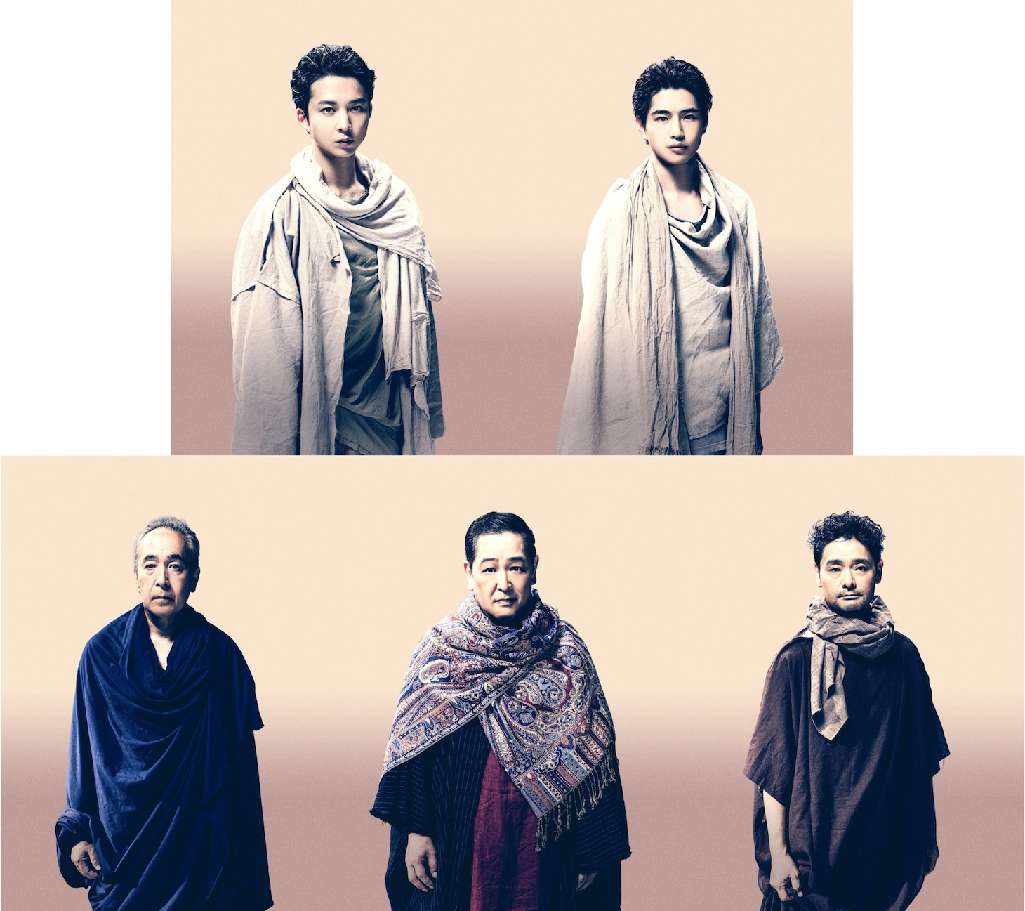 草彅剛主演舞台「シッダールタ」鈴木仁・中沢元紀ら全キャストのビジュアル解禁