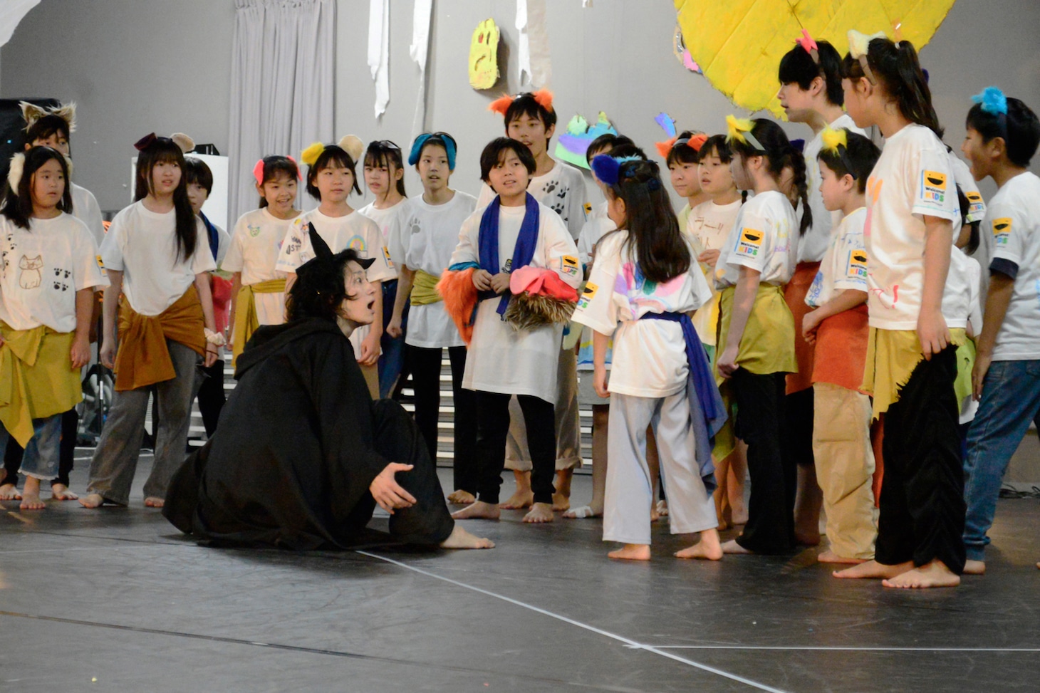 「WELCOME KIDS PROJECT 夏休み！オン・ワークショップ2025」より、成果発表会の様子。