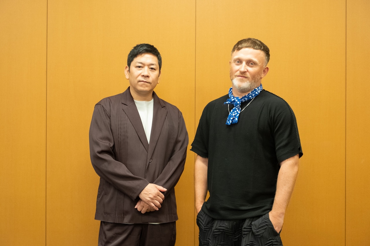 左から名和晃平、ダミアン・ジャレ。