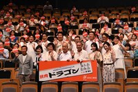 客席でオーディエンスと。