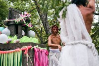 瀬戸内国際芸術祭2025参加作品 きゅうかくうしお「素晴らしい偶然をむすんで」瀬戸内国際芸術祭2025 2日目の様子。（Photo: Shintaro Miyawaki）