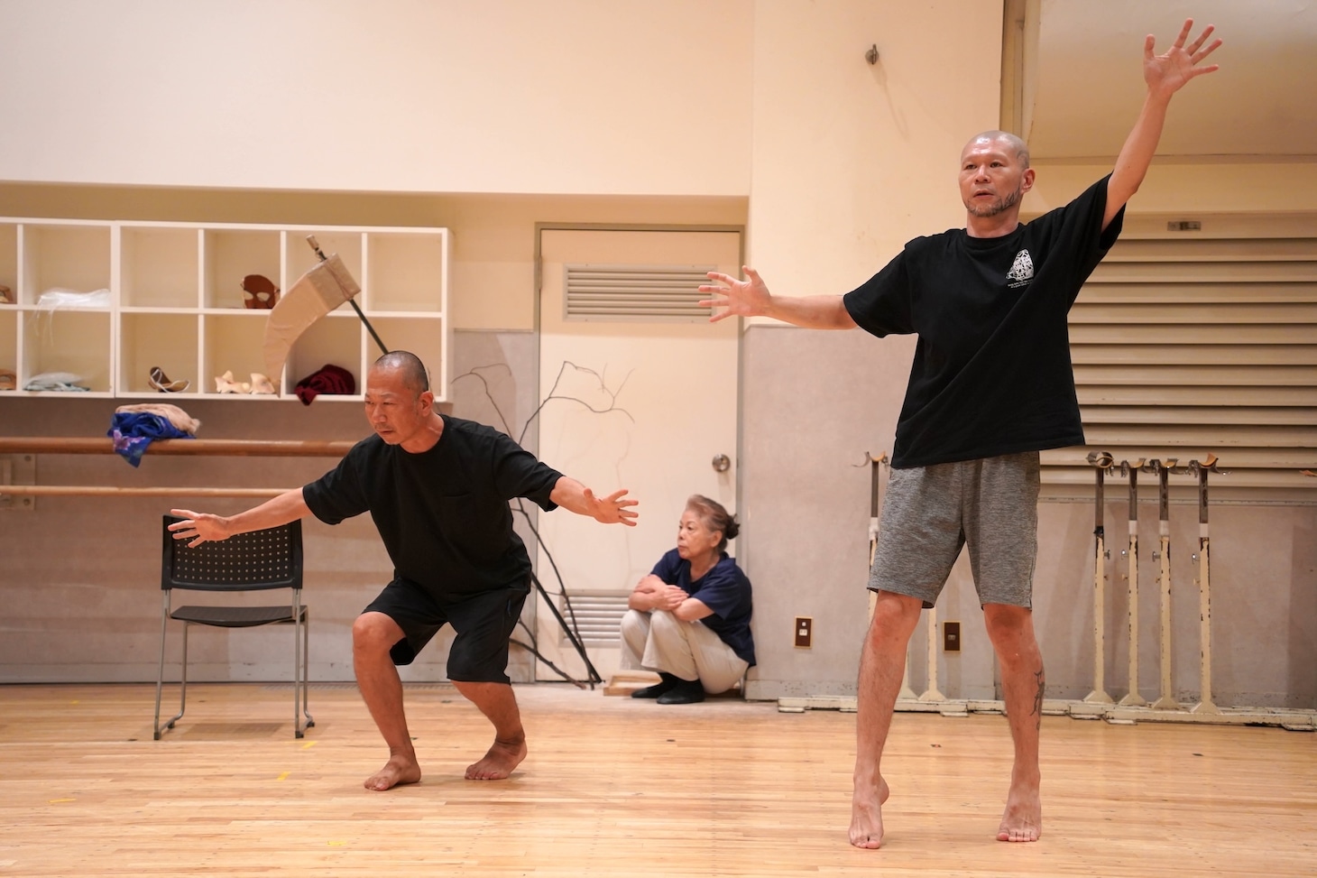 Orchardシリーズ K-BALLET Opto「踊る。遠野物語」公開リハーサルの様子。
