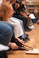 Orchardシリーズ K-BALLET Opto「踊る。遠野物語」公開リハーサルの様子。