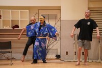 Orchardシリーズ K-BALLET Opto「踊る。遠野物語」公開リハーサルの様子。