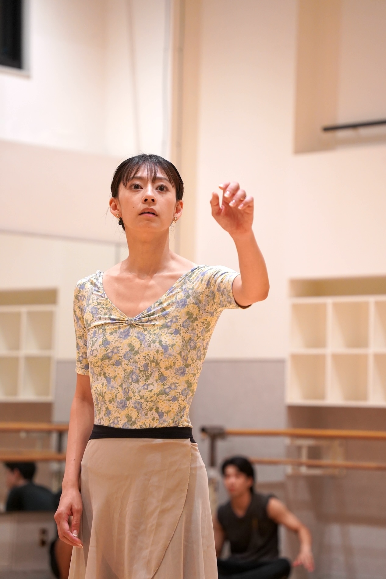 Orchardシリーズ K-BALLET Opto「踊る。遠野物語」公開リハーサルの様子。