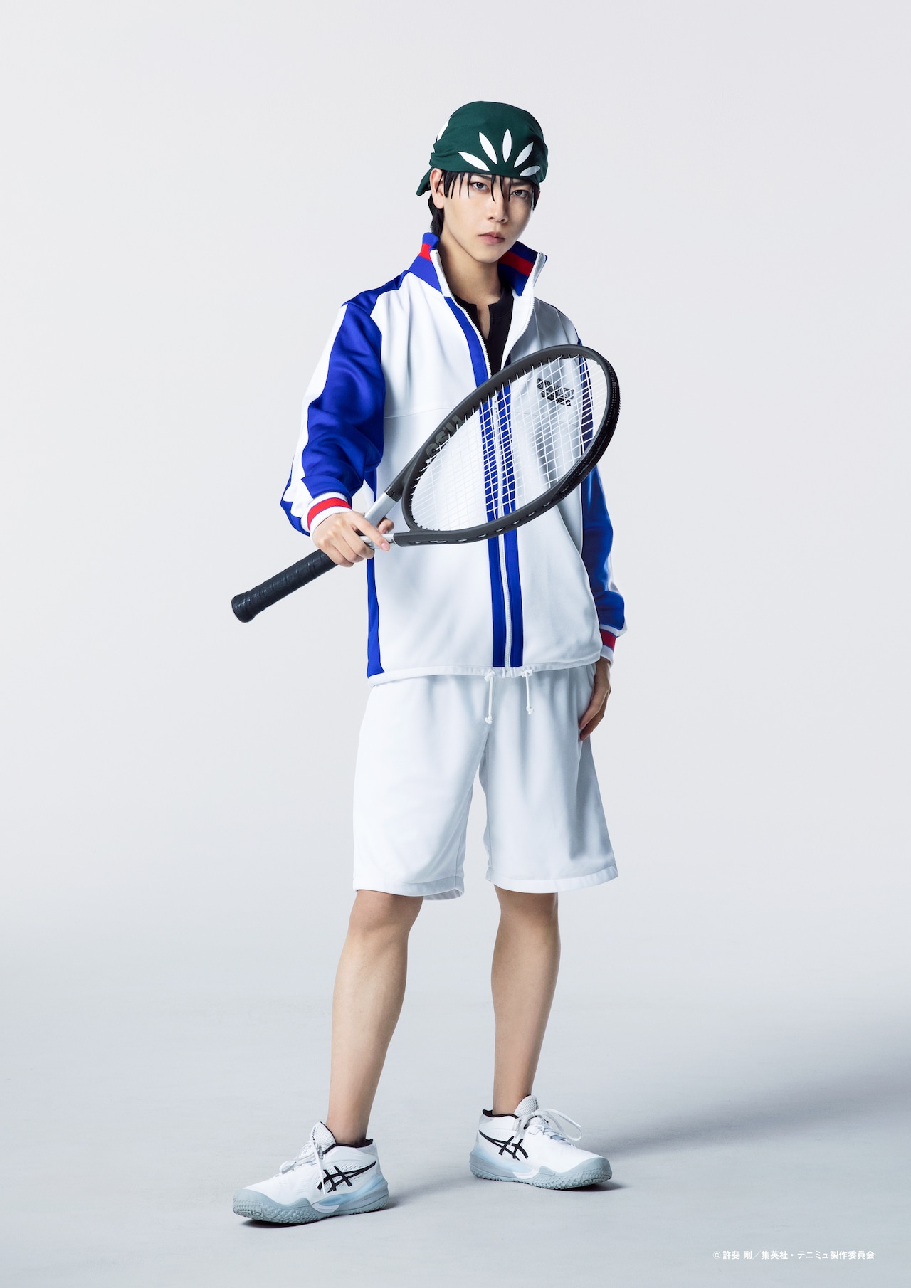 未使用 訳あり テニスの王子様 青学ジャージ 海堂薫 Mサイズ お色移りあり テニスの王子様 公式 青学ジャージ ジャンプフェスタ2002 刺繍入り