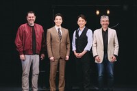 左からJ.スコット・ラップ、海宝直人、坂本昌行、スコット・シュワルツ。（撮影：関口佳代）