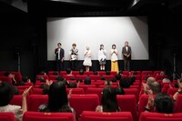 音楽座ミュージカル×シネマ「ホーム」舞台挨拶の様子。（撮影：間野真由美）