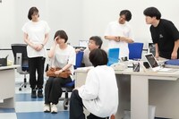 PARCO PRODUCE 2025 音楽劇「MONDAYS／このタイムループ、まだまだ終わらない!?」稽古より。（撮影：田中亜紀）