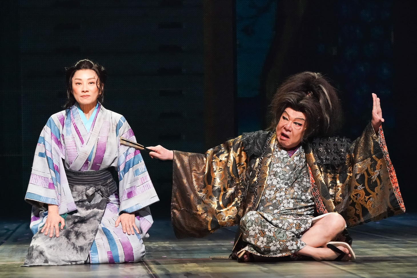 2025年劇団☆新感線 45周年興行・秋冬公演 チャンピオンまつり いのうえ歌舞伎「爆烈忠臣蔵～桜吹雪 THUNDERSTRUCK」より。（撮影：田中亜紀）