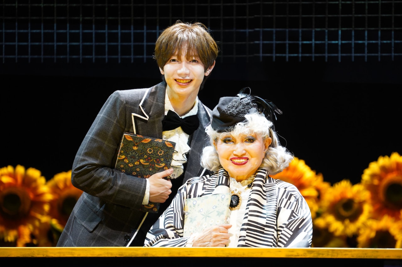 「ハロルドとモード『HAROLD AND MAUDE』」囲み取材より。左から七五三掛龍也、黒柳徹子。