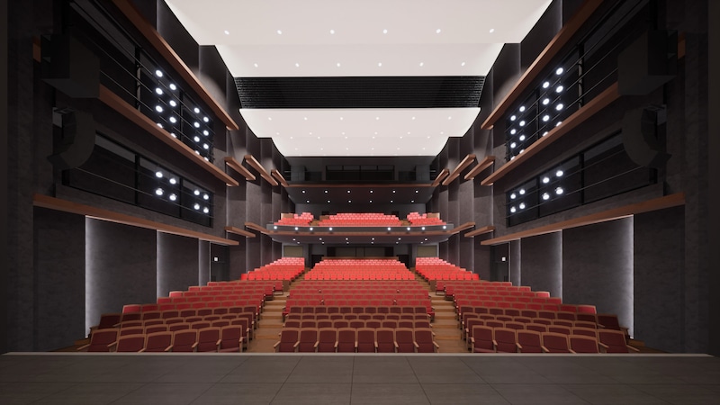 劇場のイメージパース。