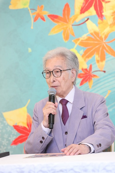 松竹創業百三十周年 南座錦秋公演「松竹上方喜劇まつり」取材会より、林与一。