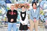 左から笑福亭鶴瓶、生田絵梨花、藤ヶ谷太輔。