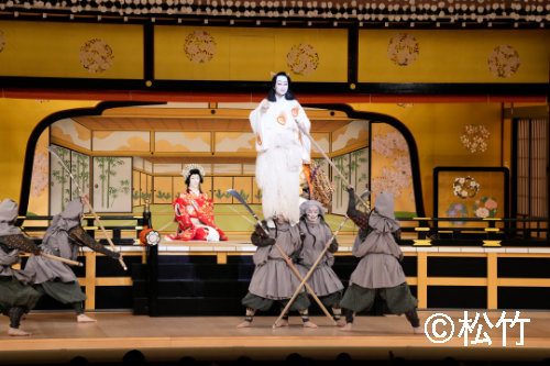通し狂言「義経千本桜」より、「川連法眼館」Aプロの様子。