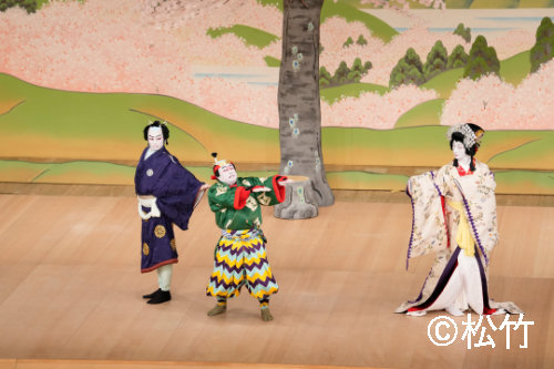 通し狂言「義経千本桜」より、「吉野山」Aプロの様子。